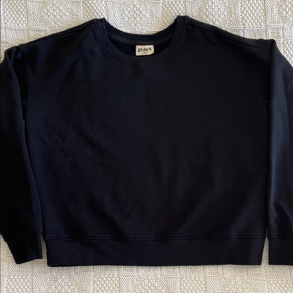 Pact Organic Brushed Fleece Sweatshirt and Sweatpant Set Sz S - Picture 2 of 13